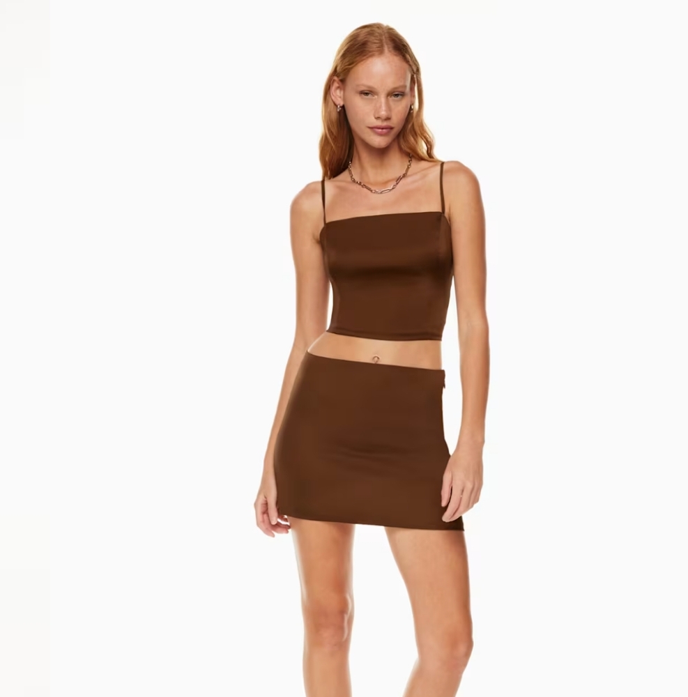 Aritzia Sunday Best Shimmer Satin Camisole